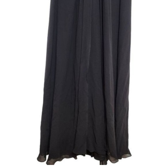 TADASHI Collection 100% Silk Beaded Halter Gown - size 4. M - Picture 11 of 12